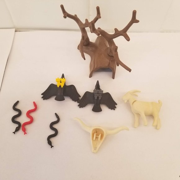 Playmobil Desert Scene Goat Snakes Crows Animals Tree - Picture 7 of 7